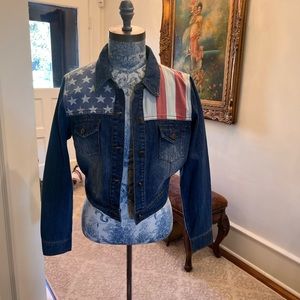 American Flag Denim Jacket